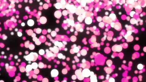 efectos abstractos de luz bokeh rosa - animación de video en 3d