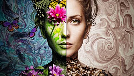 retrato de naturaleza dual