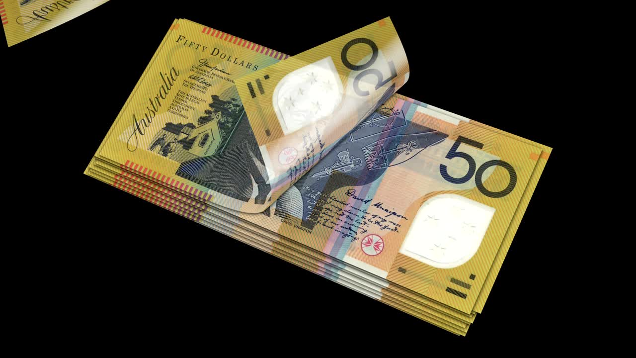 Dollaro australiano, valuta, denaro, banconota, ripetibile.