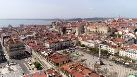 Vista-Aérea-Del-Centro-De-La-Ciudad-Vieja-De-Lisboa-Portugal