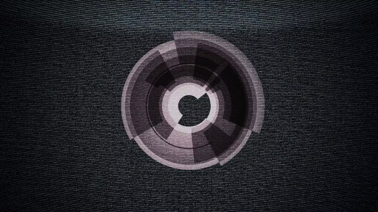 추상적인 배경 회전하는 원형 세그먼트