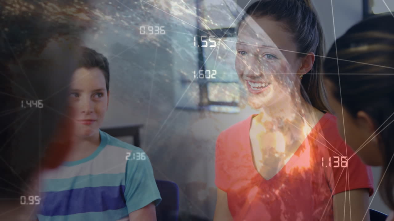 animación de la red de conexiones en un grupo diverso de estudiantes