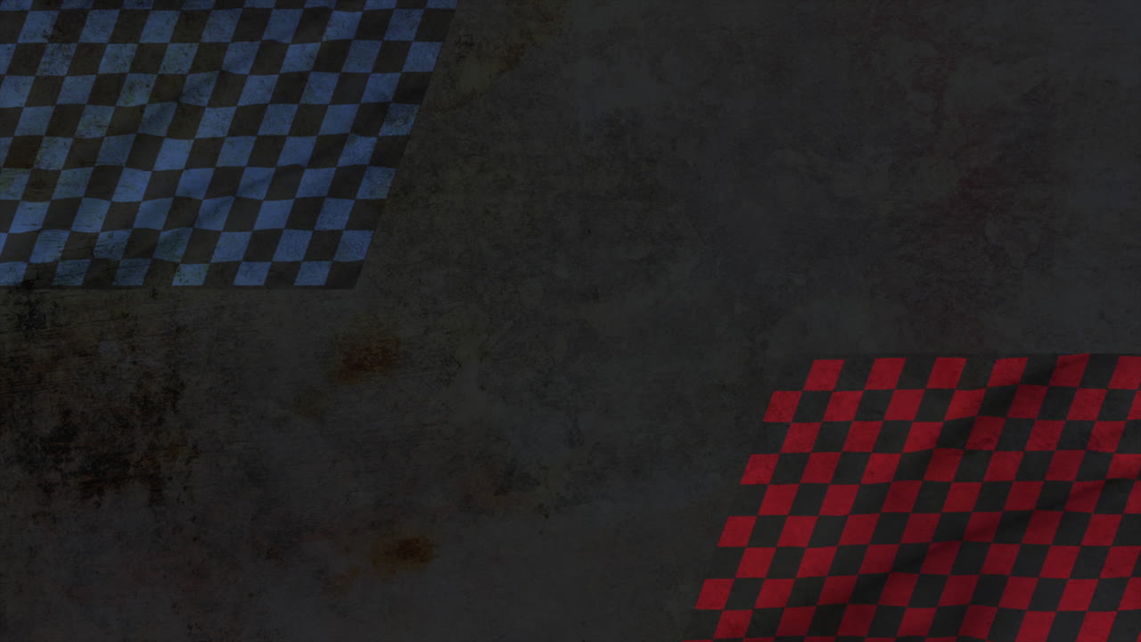 fondo de deporte retro de banderas rojas y azules de fórmula de movimiento