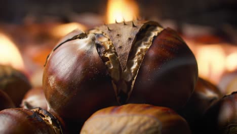 roasted chestnuts by the fire