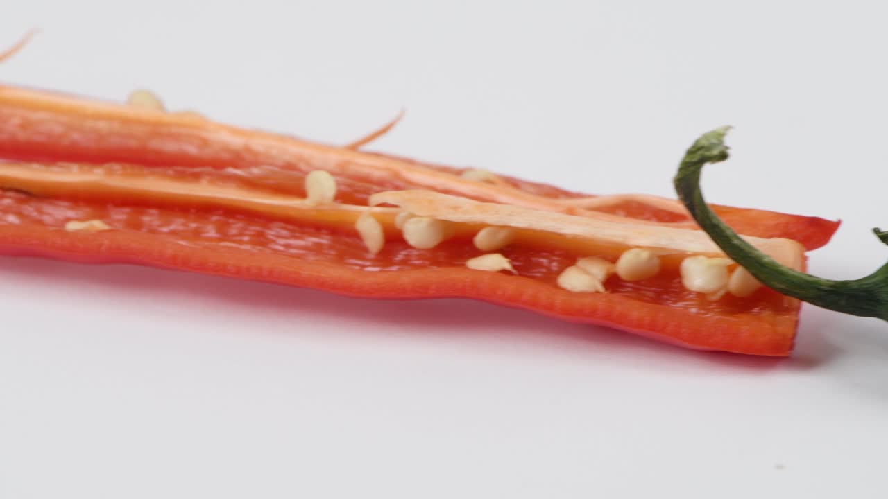 은 고추, 측면 뷰, 루프 모션, 회전 360.