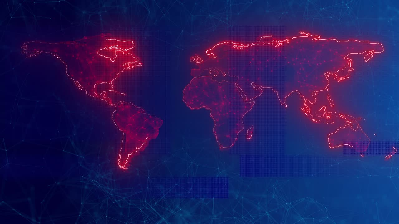 Futuristic globe earth sphere network connection global hologram hud cyber space code streams