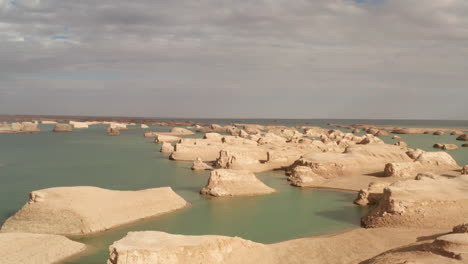 wind erosion terrain landscape, yardang landform.