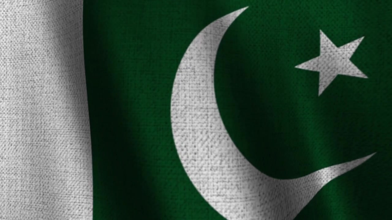 Pakistaanse vlag schermvullende stoffen achtergrond