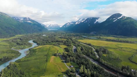 4K-Video-of-Portage-Glacier-near-Whittier,-AK