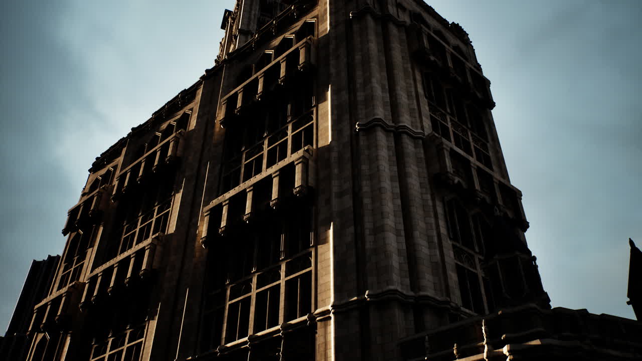 도시의 고 양식의 마천루