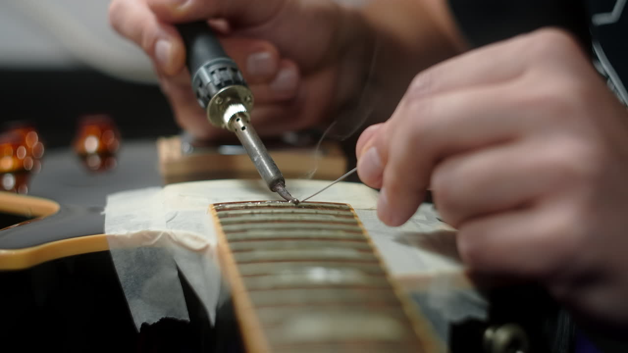 Guitar Repair with Soldering Iron