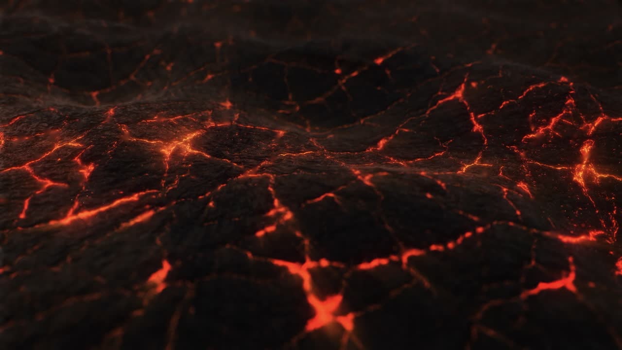 Abstract Red Hot Lava Magma Background