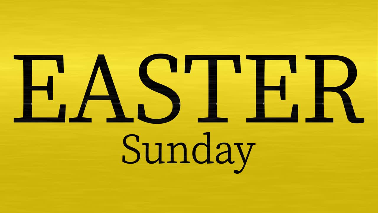 Domenica di Pasqua evento animazione testo motion graphics