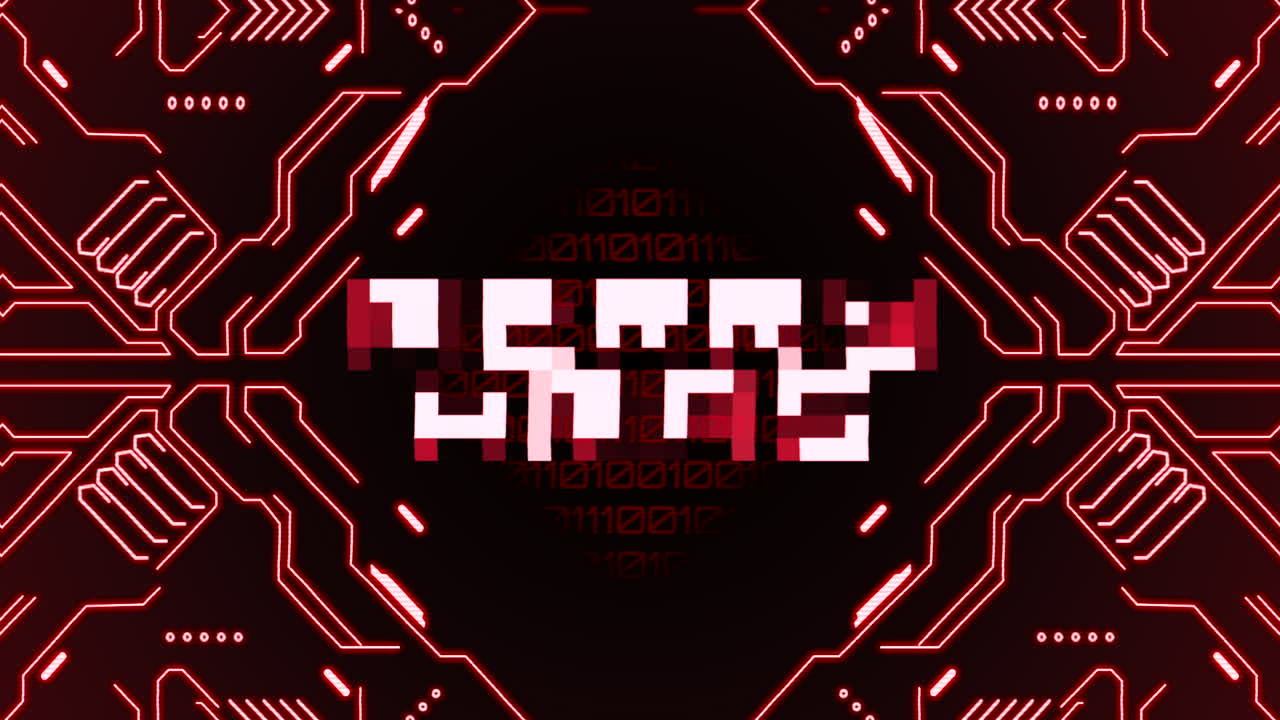 사이버 ⁇ 크 패턴으로 크리스마스 축하합니다.