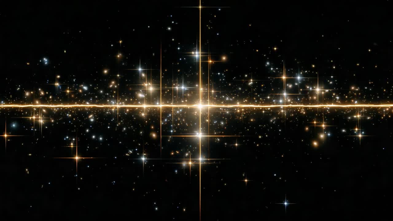 An Awe-Inspiring Cosmic Display of Stars and Light, Showcasing a Brilliant Spectrum of Glimmering Celestial Bodies Surrounded by Infinite Darkness