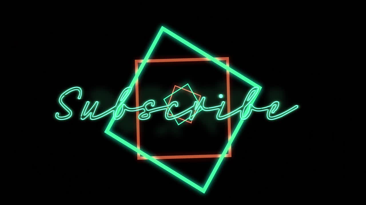 검은색 배경의 다채로운 모양 위에 가입 텍스트의 애니메이션