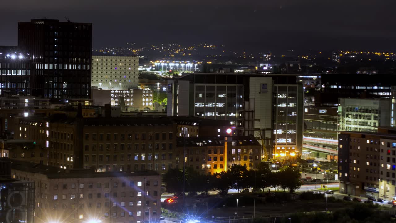 night to day timelapse with over exposure making it look like the apocalypse.