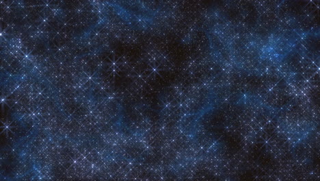 Glowing-blue-and-black-star-pattern-on-background