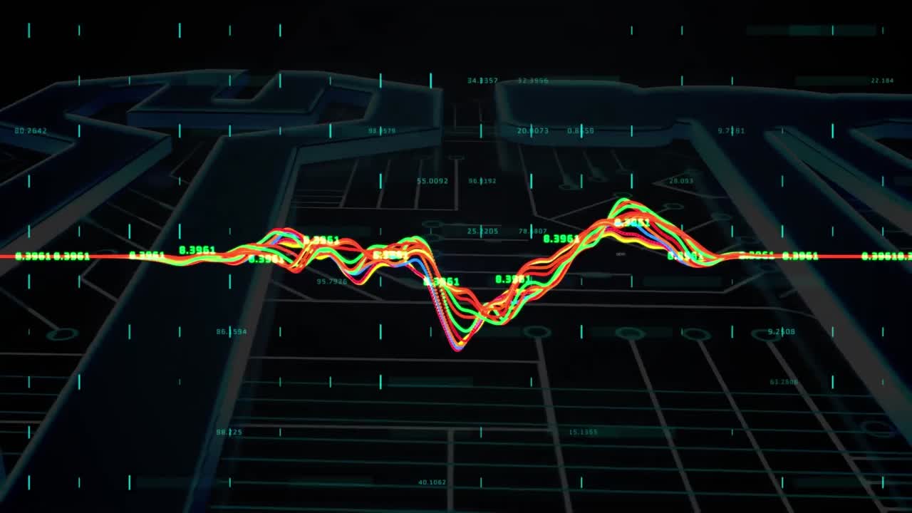 도구에 대한 데이터 처리의 애니메이션