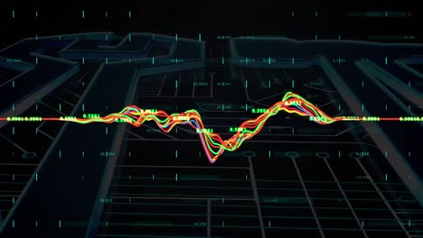 animation of data processing over tools