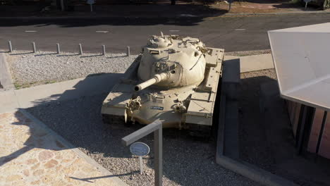 Magach Tank Display, Latrun Israel Drone View