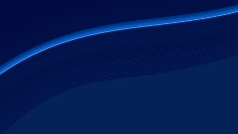 abstract minimalist slick curved white stripes pattern on blue technology loop background