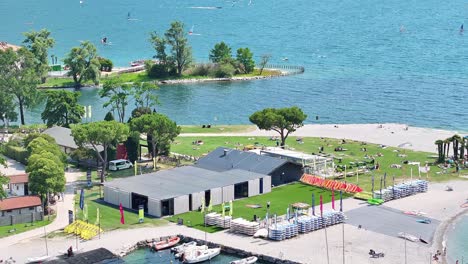 Surfboards-decked-at-Alessandro-Tomasi-Riva-Del-Garda-Italy-aerial