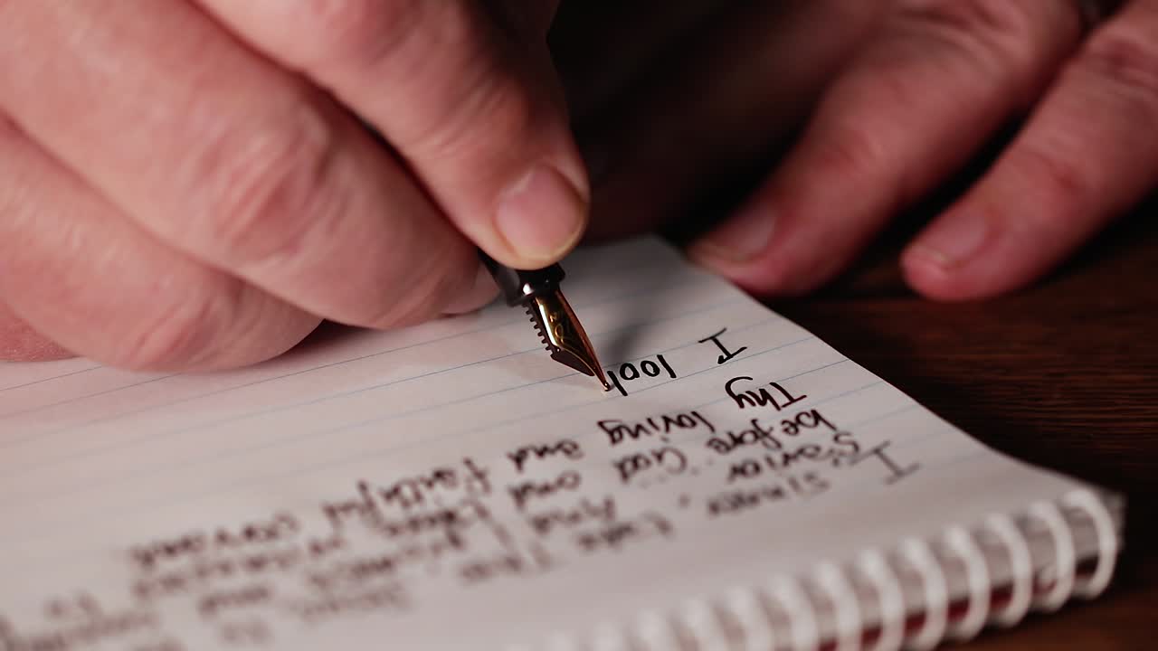 Business man signing contract paperwork with elegant fountain pen