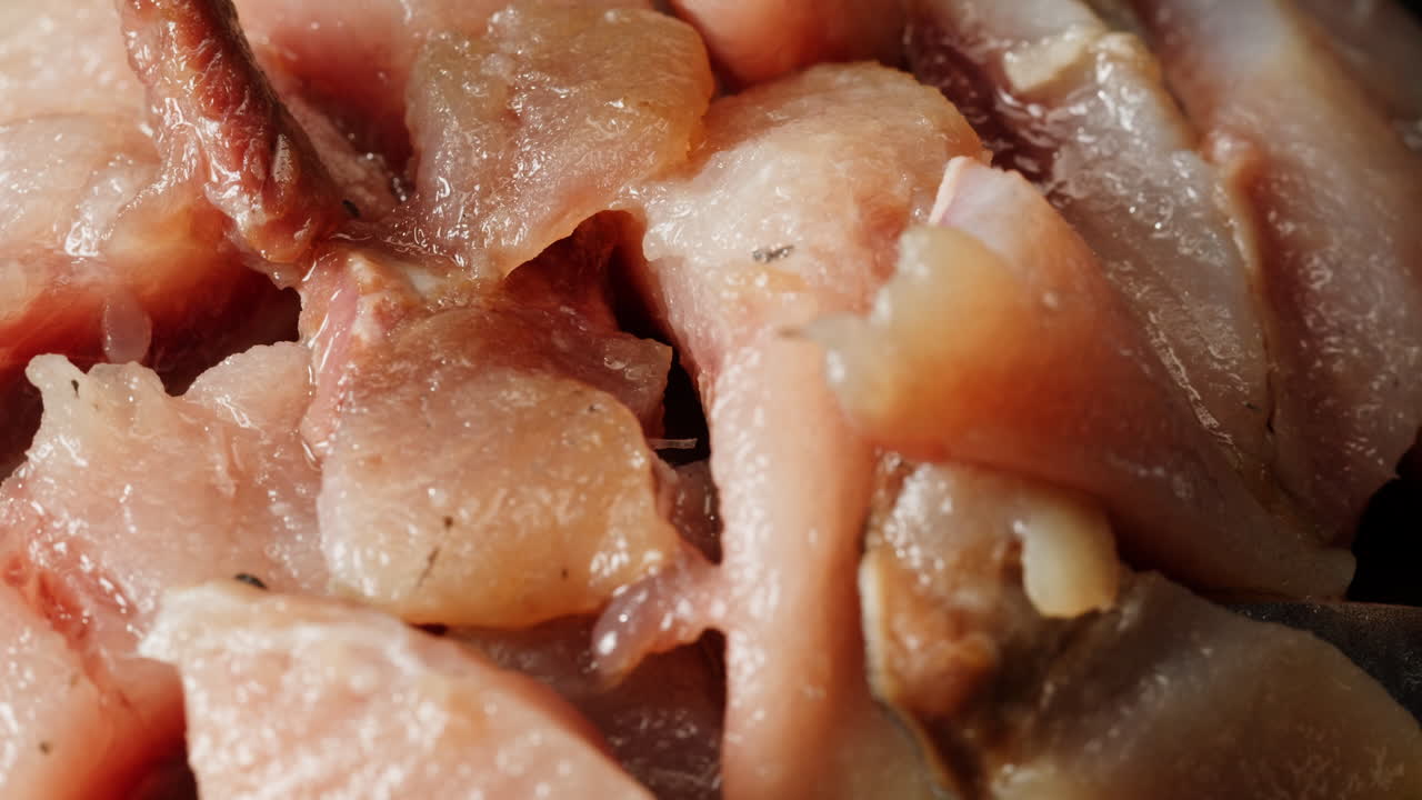 Raw Fish Fillet Pieces