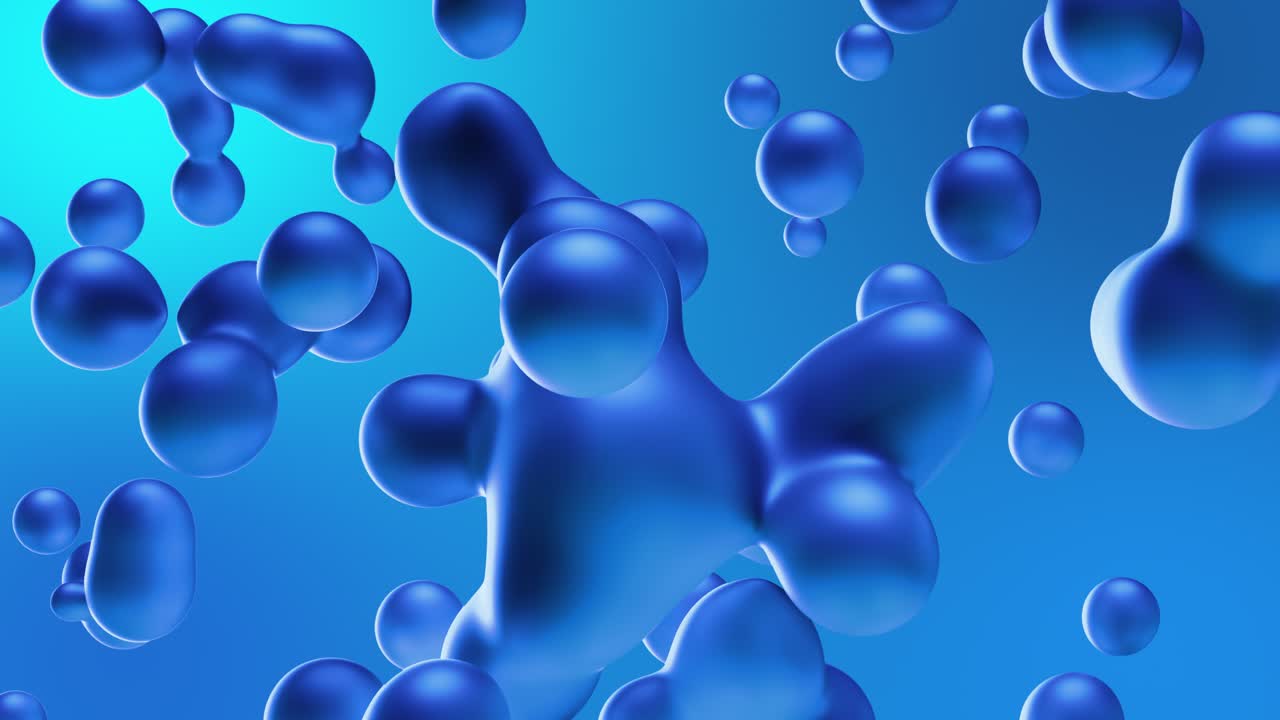 Abstract motion blue minimal art liquid background