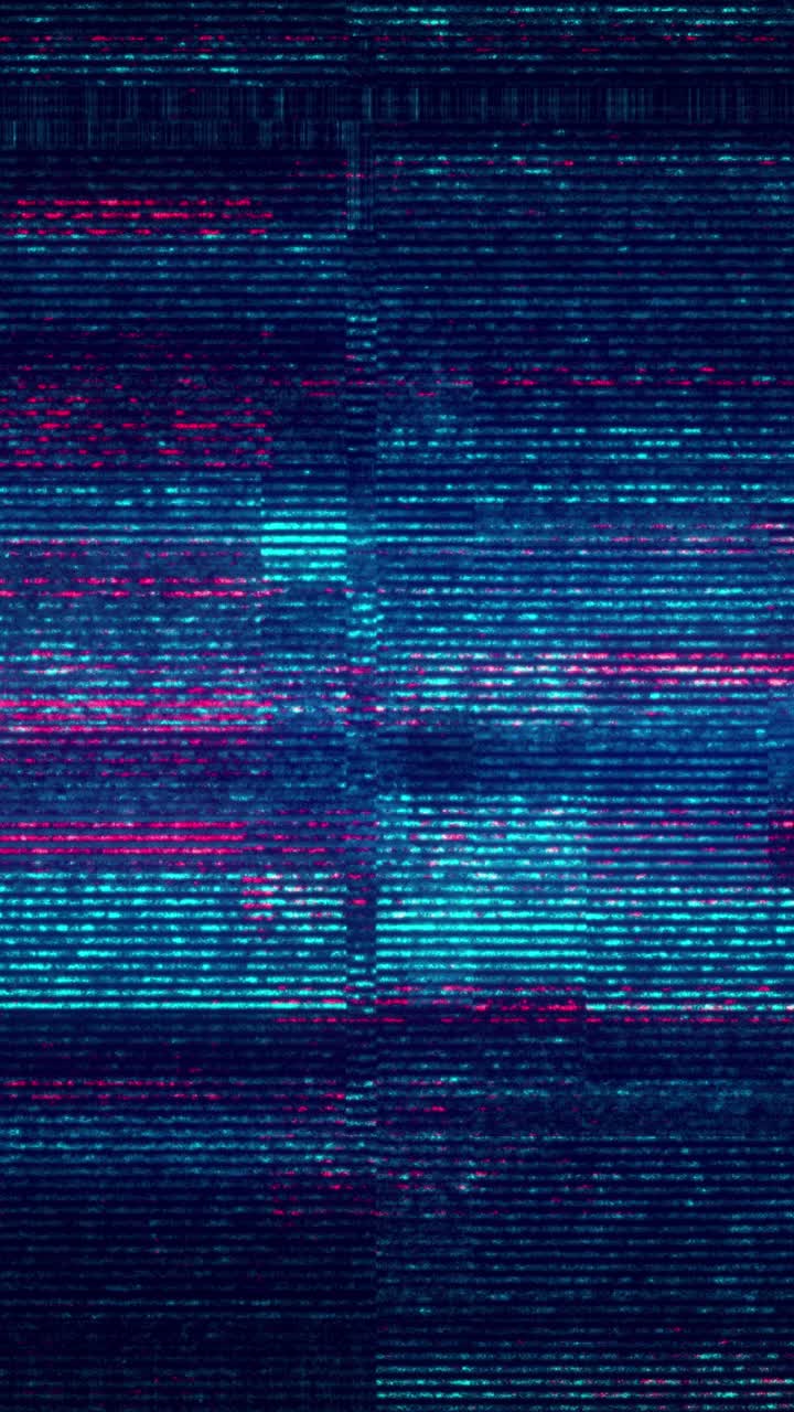 Flickering Digital Glitch Static Noise Background