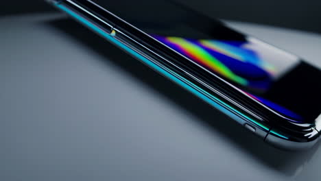 close-up of a modern smartphone