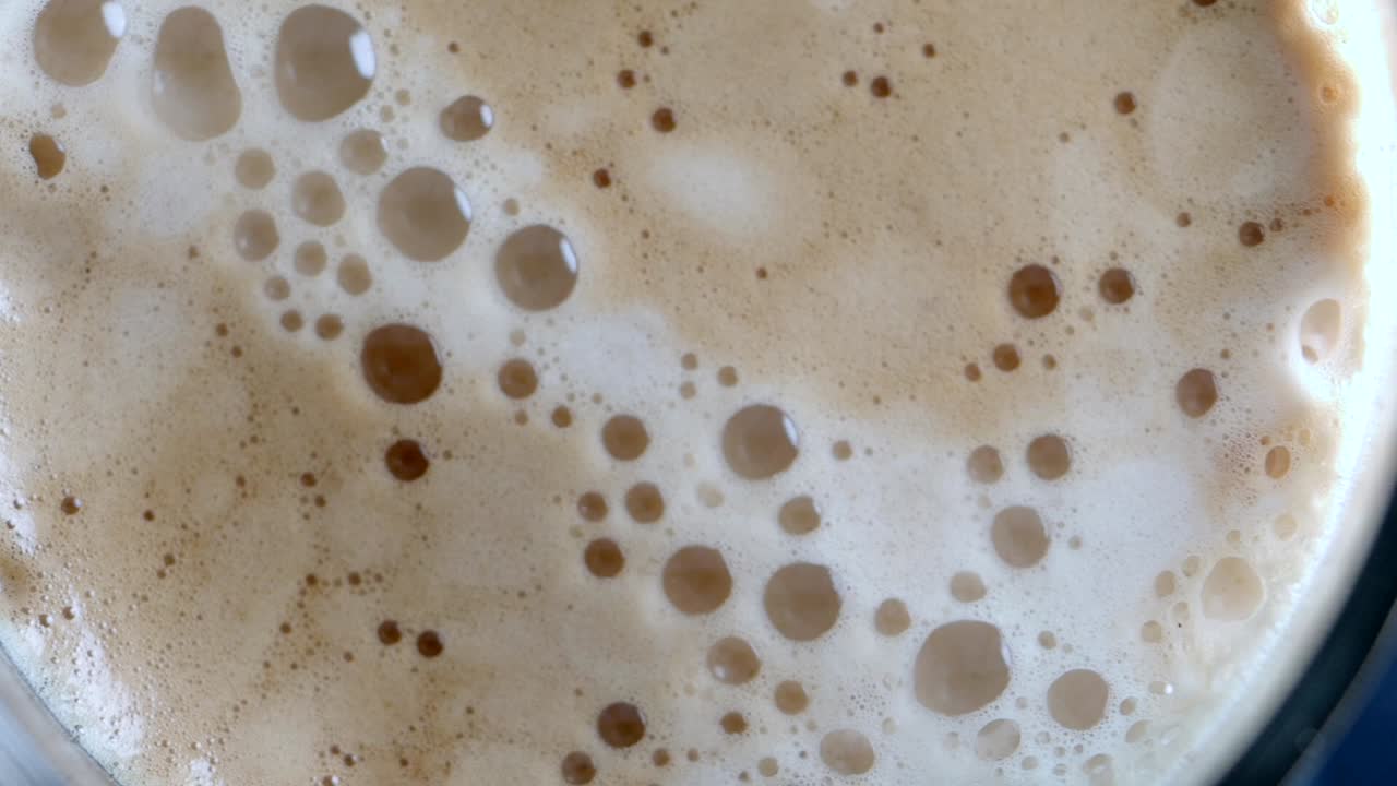 крупный план кофейной пены