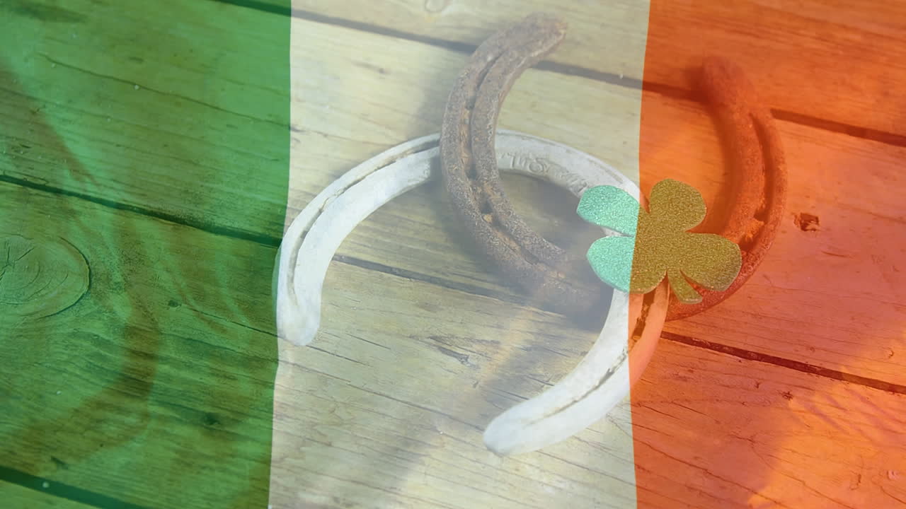 Composición digital de la bandera nacional de Irlanda generada digitalmente