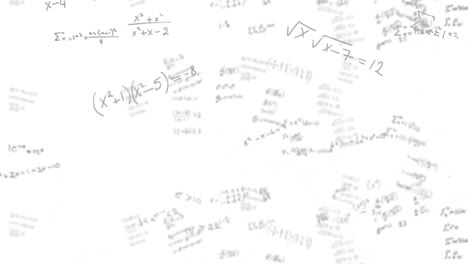 Animation-of-mathematical-equations-on-white-background