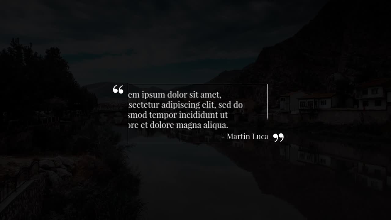 Minimal Quotes Premiere Pro template is a beautifully designed and animated project that contains 9 unique quote titles