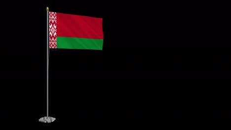 belarus flag swaying in the wind - alphachannel_075.mov