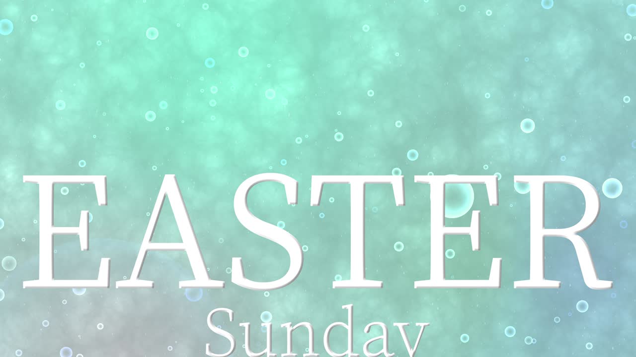Domenica di Pasqua evento animazione testo motion graphics