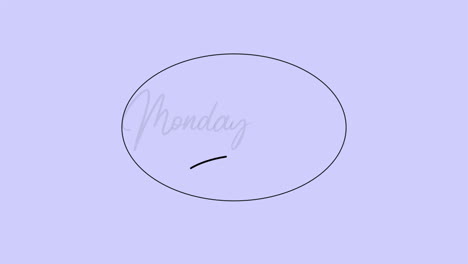 cyber lunes en círculo en el gradiente moderno púrpura