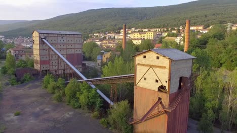 old coal washer in pañencia aerial sight