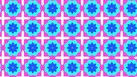 seamless tile pattern design with colorful floral background slide animation. beautiful ornaments
