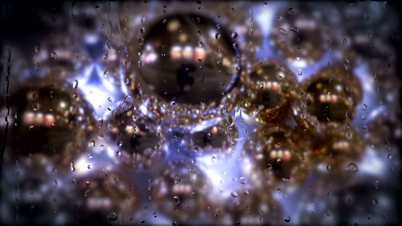 ventana de la pelota de navidad