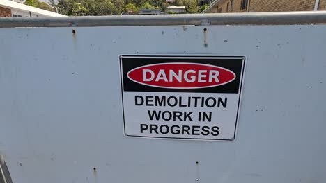 construction site with demolition in progress