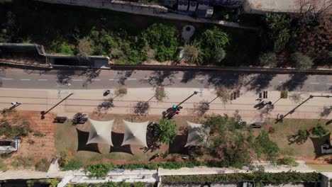 Park-HaMesila---Neve-Tzedek-tel-aviv-neighborhood---top-down-view