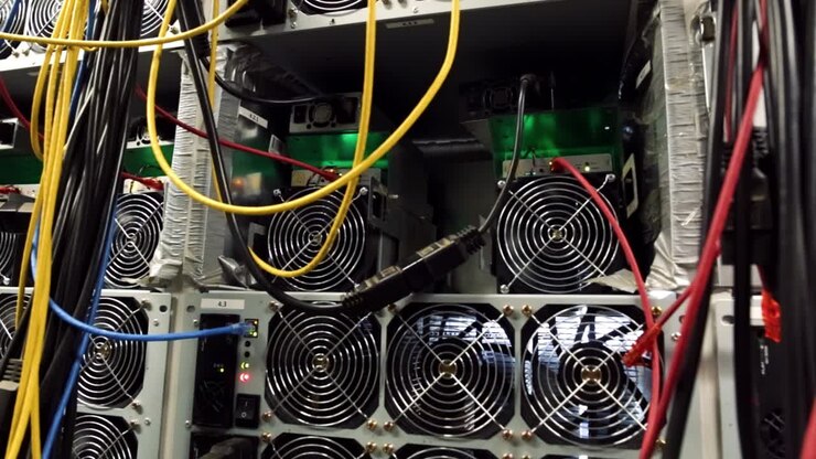 Server Rack in Data Center