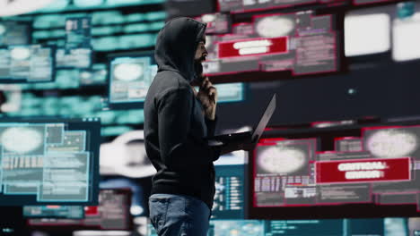 cyber infiltration unfolds as a hacker is targeting network systems