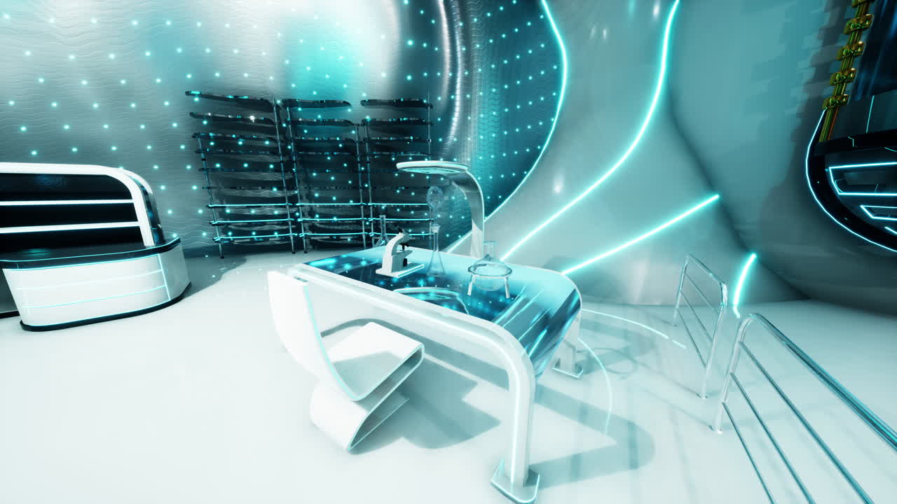 미래의 실험실 인테리어