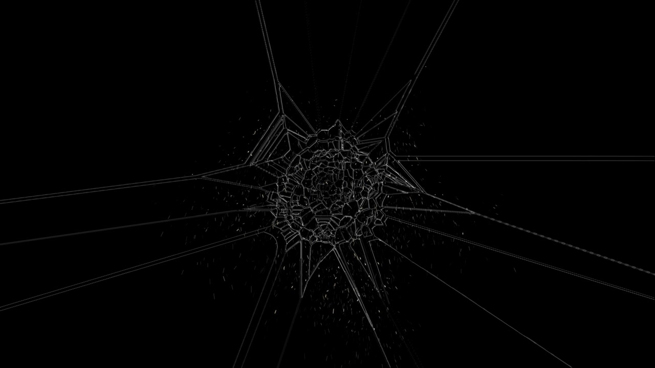 Breaking glass breaking glass on transparent background element broken glass cracks on background