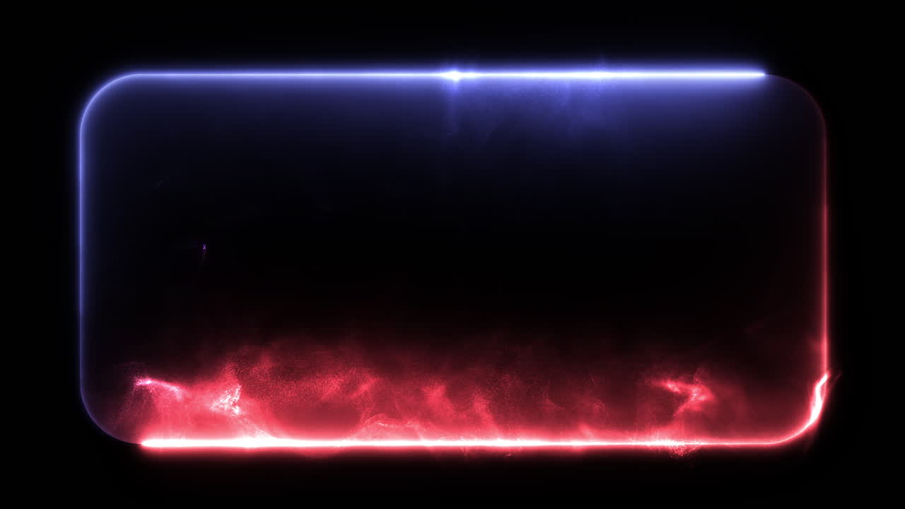 Sci-Fi Electric Halo Red Blue Rotation with Dust Smoke