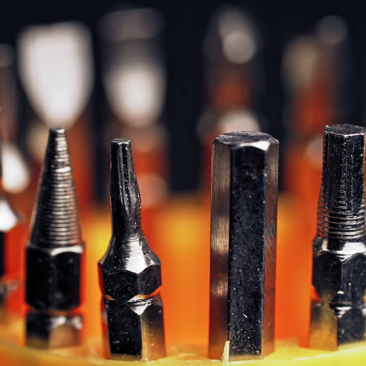 The different types of metal steel heads and bits set of Interchangeable screwdriver